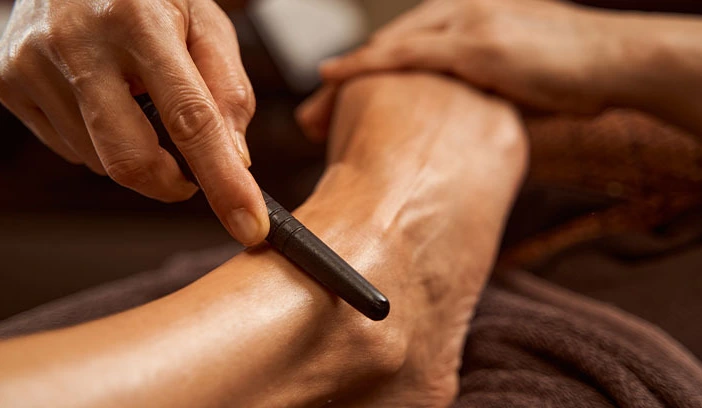 Reflexzonenmassage der Füße