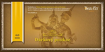 Dárkový poukaz zlatá olejová masáž 60 min
